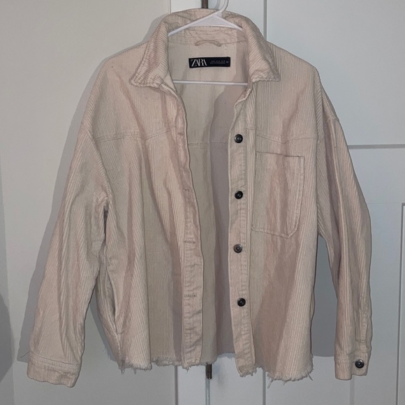 Zara short corduroy jacket with pocket - Picture 6 of 9
